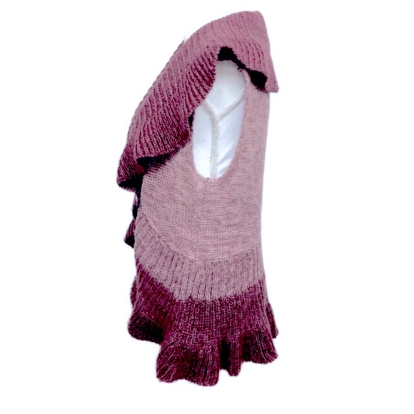 Bandolino Ruffled Sweater Vest size PM - Picture 5 of 5